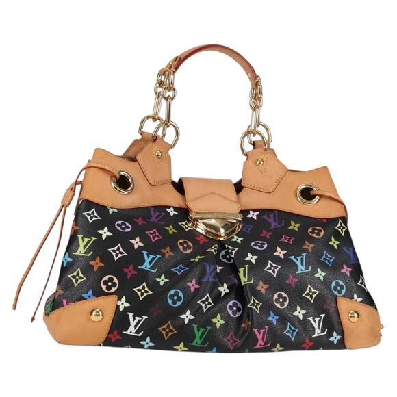 LOUIS VUITTON Monogram Multicolor Ursula Tote Bag Black M40124 - Picture 1 of 16
